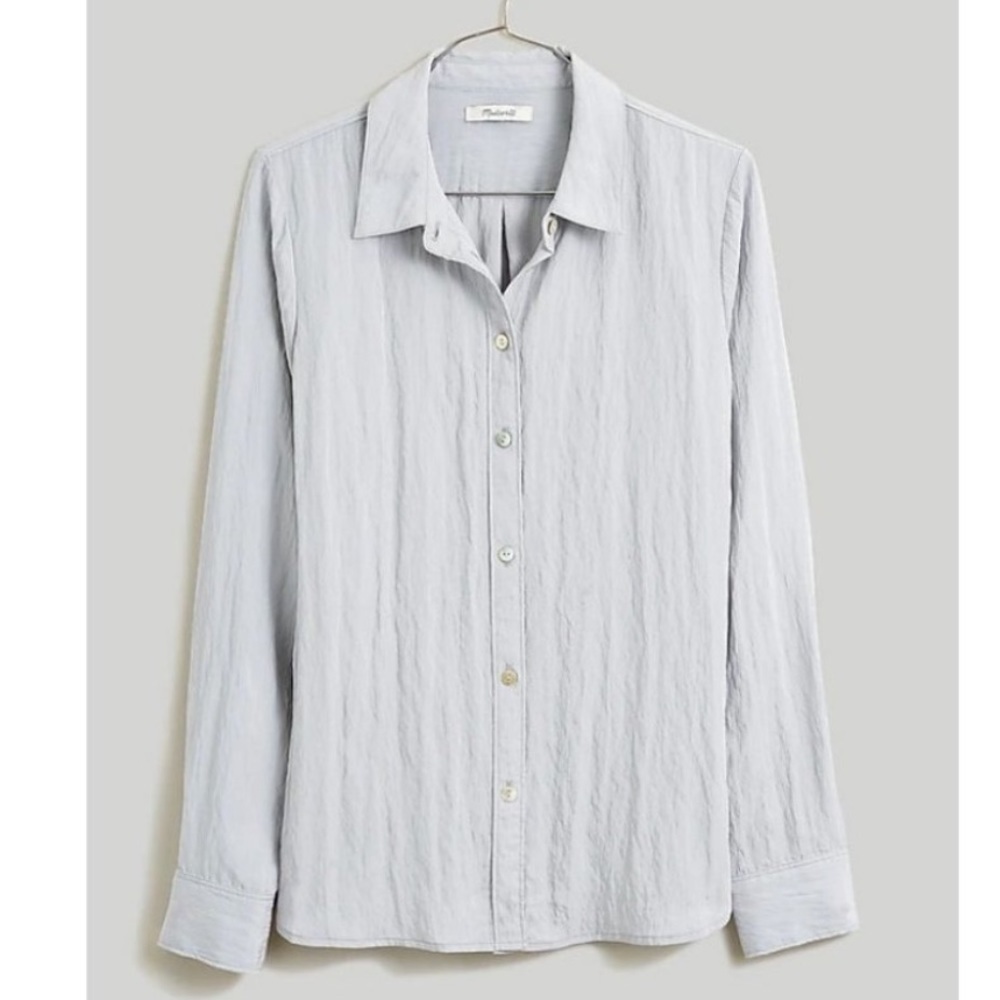 Madewell Crinkled Button-Up Shirt